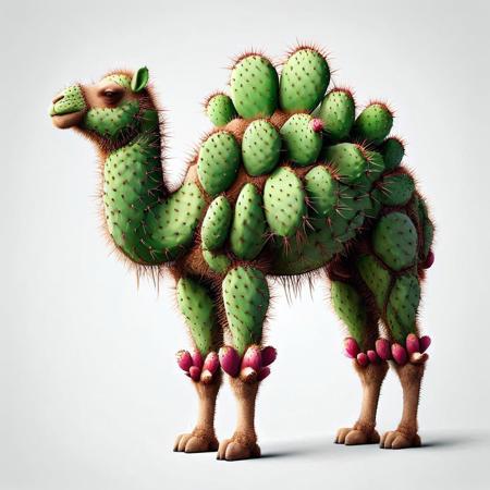 Camel <lora:Prickly Pear Style v1:1>, Prickly Pear Style,
