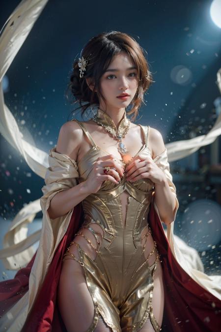 Best quality,masterpiece,ultra high res,1girl,<lora:20:0.7>,norfleet123123, naive, enchanted, magic, light, stunning, magical, illustrious, fine detail, full color, intricate, elegant, sharp focus, majestic, cinematic, complex, amazing composition, advanced, artistic, thought, professional, surreal