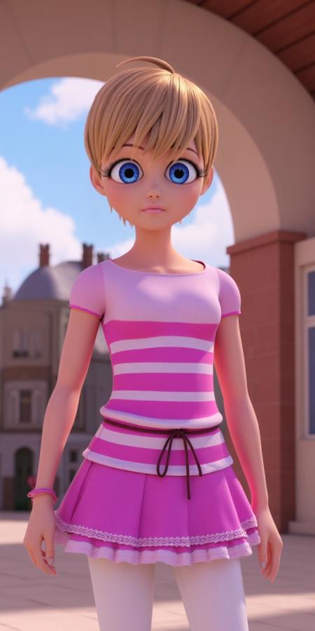 Rose Lavillant, Ladybug, Miraculous. Different models and attires. 🟢 Civilian (Flux)