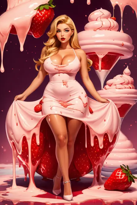 Strawberry Ice Cream - Sweet Fashion Splendor