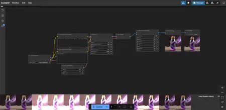 ConfyUI, Basic Workflow, image generator with 1 color correction node