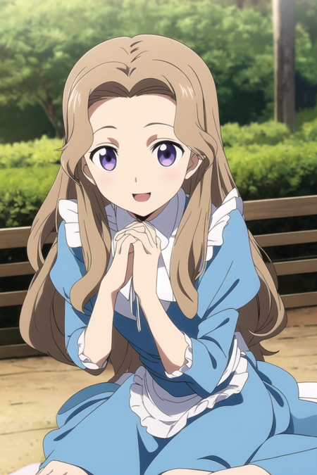 nunnally lamperouge brown hair wavy hair very long hair