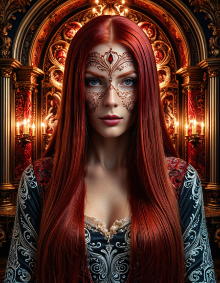 Brilliant (ral-moiptrn:1.1) , behance HD, long straight hair, Magical glowing deep red hair, detailed background, Panorama, baroque art, by Jan Frans van Bloemen, Nostalgic lighting, pov, intricate detailed face, <lora:ral-moiptrn-sdxl:0.85>, full color, enchanted, polished, imposing, fine artistic composition, inspired, highly detailed