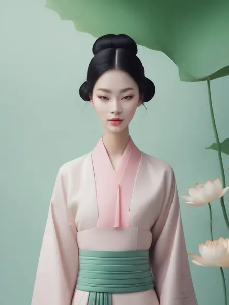 Minimalist style girl 简约国风女孩 |SDXL