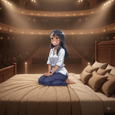 Bed on the stage of theatre (IL) V1