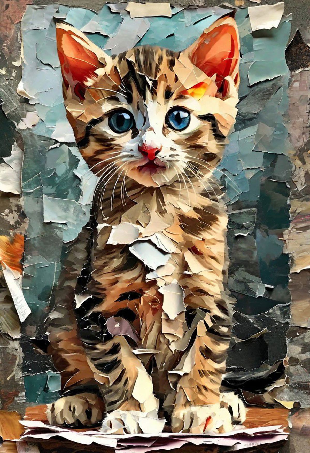 Torn Paper Collage Style - SDXL image by AIArtsChannel