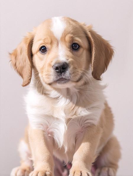 white background,puppy,