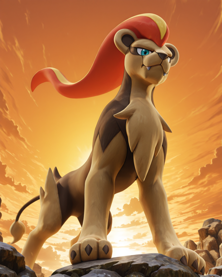 Pokémon - #668 Pyroar (Female) - Illustrious V1