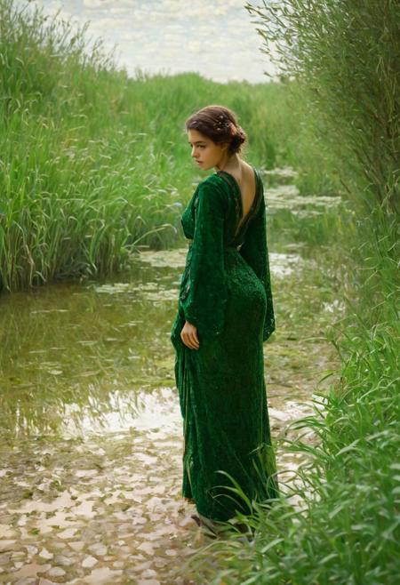 Persian Girl.(pinnacle of creativity by douard Vuillard and Matilda Browne and Byzantine:1.2),
high key effulgent light, (blood elf in elemental control marsh, back, looking back,:0.1)
heavenly andbaleful and impressive atmosphere,
(jazzy permanent sap green and emeraldgreen colors:0.1),
precise details, entire scene in focus, bokeh shapes,
<lora:xl_more_art-full_v1:0.5> <lora:SDXLFaeTastic2400:0.2> <lora:WildcardX-XL-Detail-Enhancer:1> <lora:add-detail-xl:1>