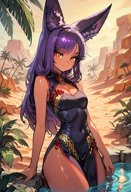 Bastet: Gobi Chinese Cat Goddess (Citron OC) [Illustrious]