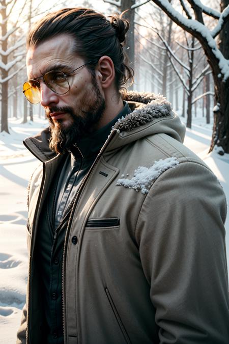 ((masterpiece, best quality))
<lora:add_detail:0.8>
<lora:FarCry5Joseph:0.8>
FarCry5Joseph, 1boy, solo, brown hair, beard, looking at viewer, hair updo, winter wonderland, twilight, soft and ethereal light reflecting off snow-covered landscapes