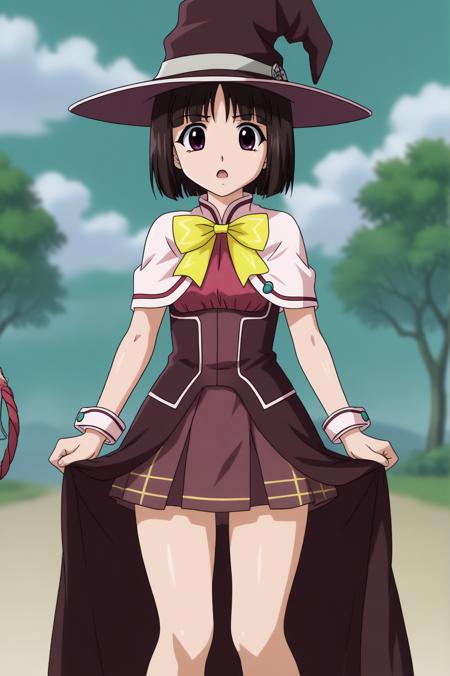 Yukari Sendou witch school uniform