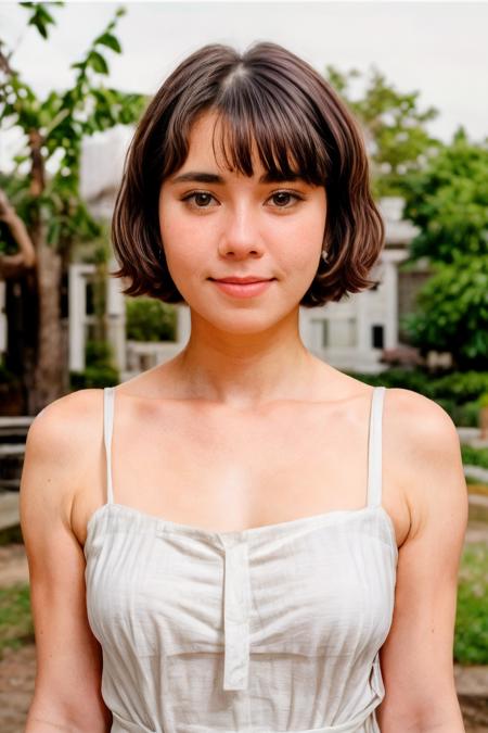 analog film photo solo, realistic, ((woman)), (((black hair))), (((Fearful, Wide-open eyes, a furrowed brow, and a slightly open mouth.))), big smile, silver drop earrings, (((Linen_shirt_dress:1.4),(Straw_crossbody_bag:1.3),(Slip-on_espadrilles:1.2),(Picnic_garden_background:1.4)))), ((white background:1.5)), ((Kodak vision3 IMAX)), PA7_Human-Likeness, <lora:PAseer-SD15-LCM Quick:1>, <lora:add_detail:0.8> <lora:add_sharpness:0.8> <lora:ZStyle_-_Photography_Style:.6> zstyle, <lora:IDG_-_Gia:1> iaggirl . faded film, desaturated, 35mm photo, grainy, vignette, vintage, Kodachrome, Lomography, stained, highly detailed, found footage