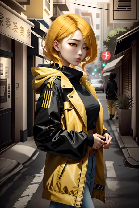 photo of a girl,   (cinematic_light :1) (yellow hair:1.5) <lora:light6in1-000001:0.5>