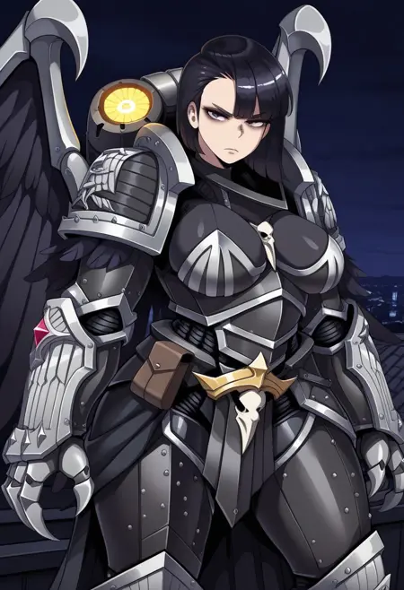 Warhammer 30k - Corvina Corax (Corvus Corax genderswap) [Pony/Illustrious]
