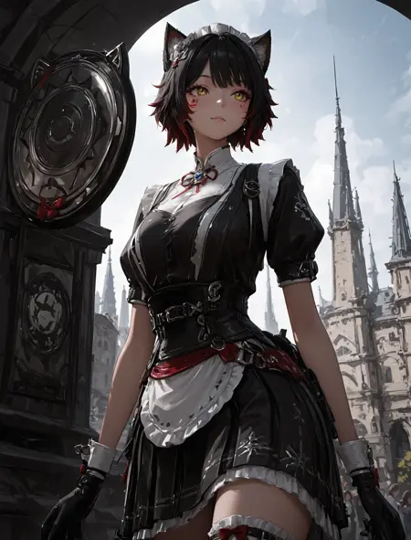 Amaterasu SMITE 2 SKIN (MAID OF MISCHIEF)