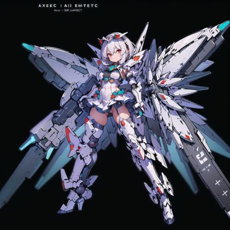 1girl,mecha musume,solo,(Axisymmetric:1.4),(very big leg:1.5),weapon,Rocket on my back,full armour,white,looking at viewer,full body,breasts,holding weapon,holding,very huge gun,holding Very large shield,msgirl girl,<lora:msgirlv3_b:1>