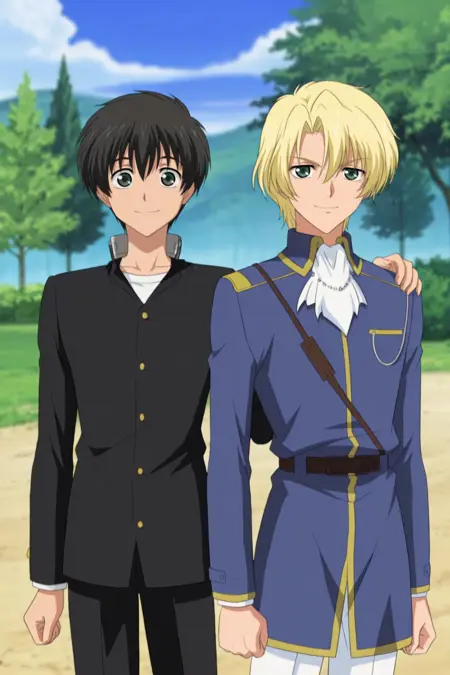 Yuuri Shibuya & Wolfram von Bielefelt - Kyou Kara Maou! - (Illustrious) [Commission]