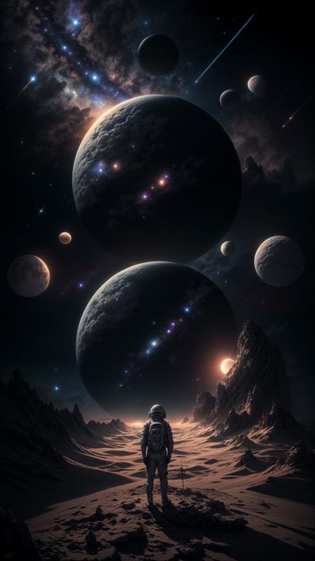 hyperrealistic, nursery of moons, a lot of moons emerging from cracks with lava, the moons have different sizes, (masterpiece:1.4), (photorealistic:1.5), 8K resolution, (extremely intricate:1.4), (exquisitely detailed:1.2),  (dimmer lighting:1.2), , <lora:add_detail:1> , visible milkyway on sky <lora:GlowShine:1>, space art