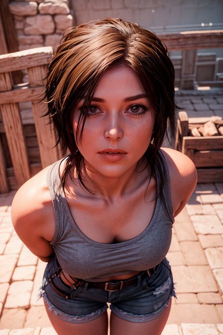 a photo of rottr_lracrft woman
