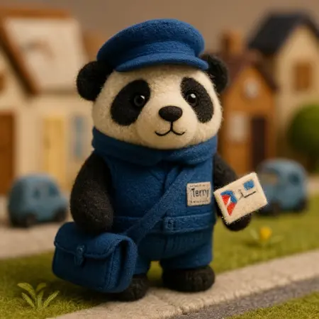 Terry Panda - Cute Plushie Toy