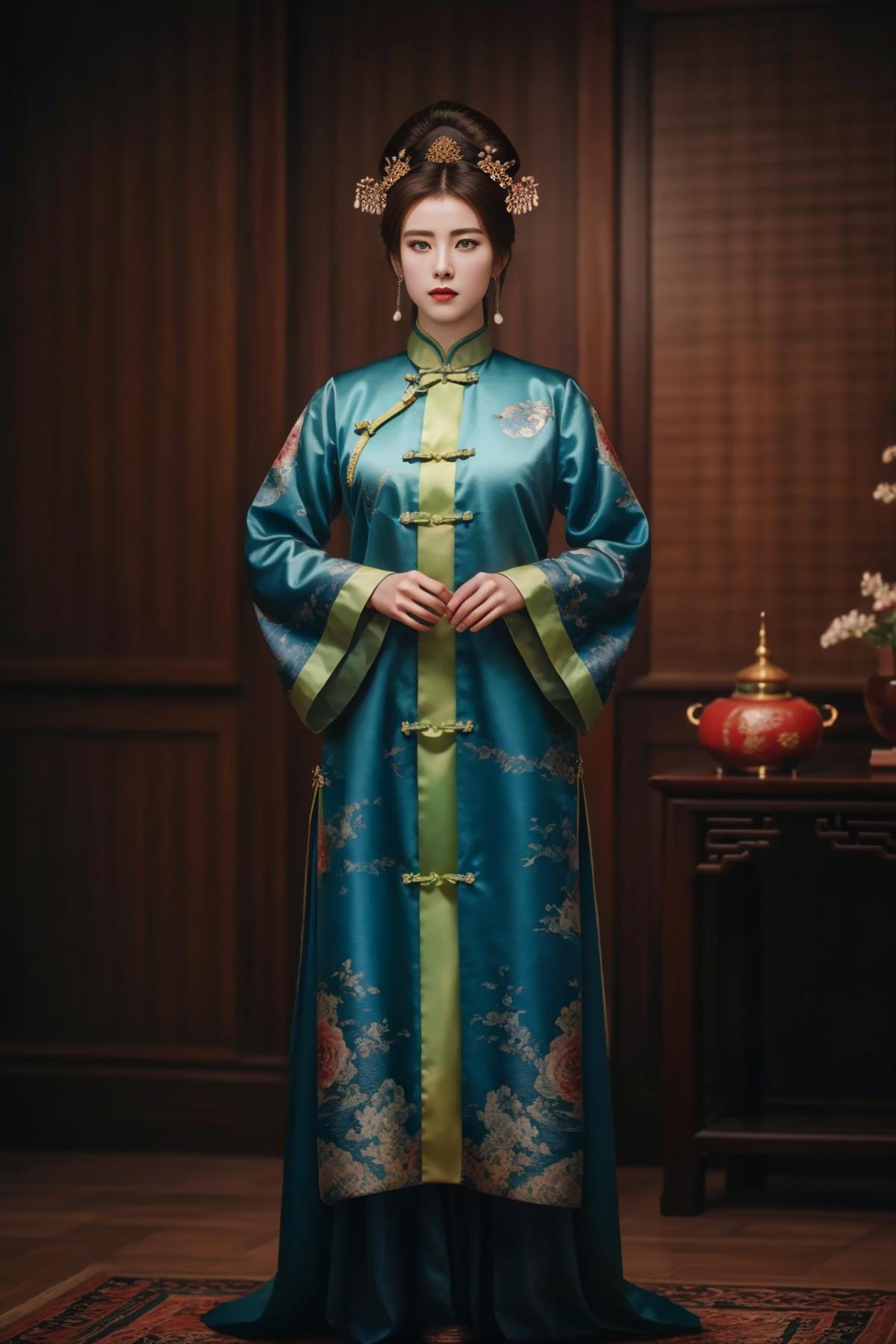 清代女性旗装 image by update