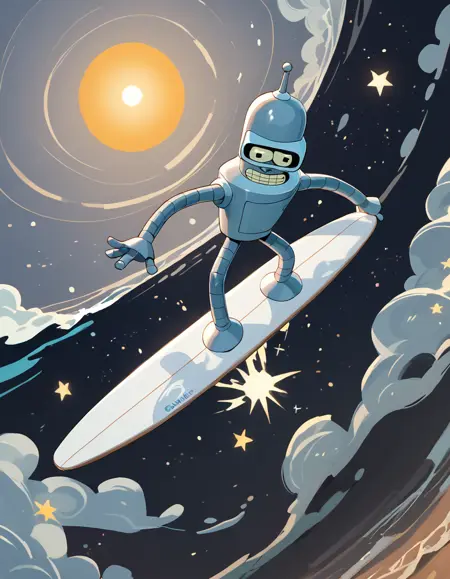 Bender Bending Rodriguez (Futurama) - COMMISSION!  [Pony]