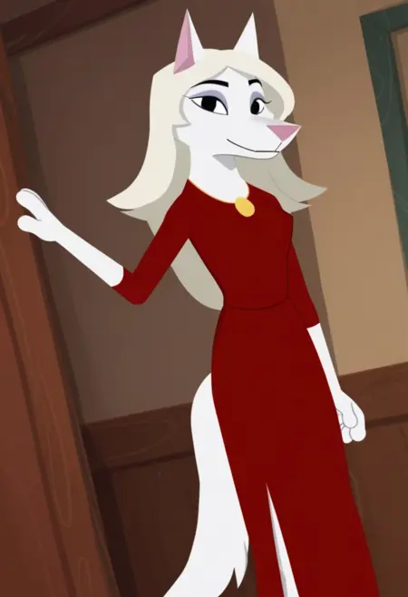 Белая Волчица (Барсукот. Очень зверский детектив) - White Wolf Girl (Beastly Crimes) [Illustrious]