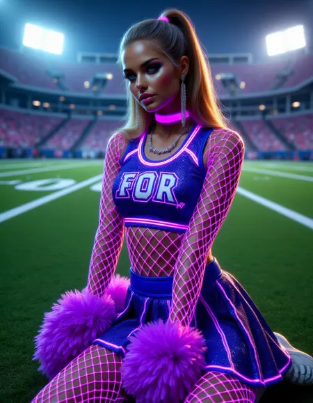 Neon Fishnet