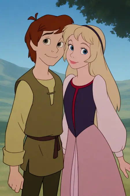 Elonwy & Taran - The Black Cauldron | Illus Characters | Commission