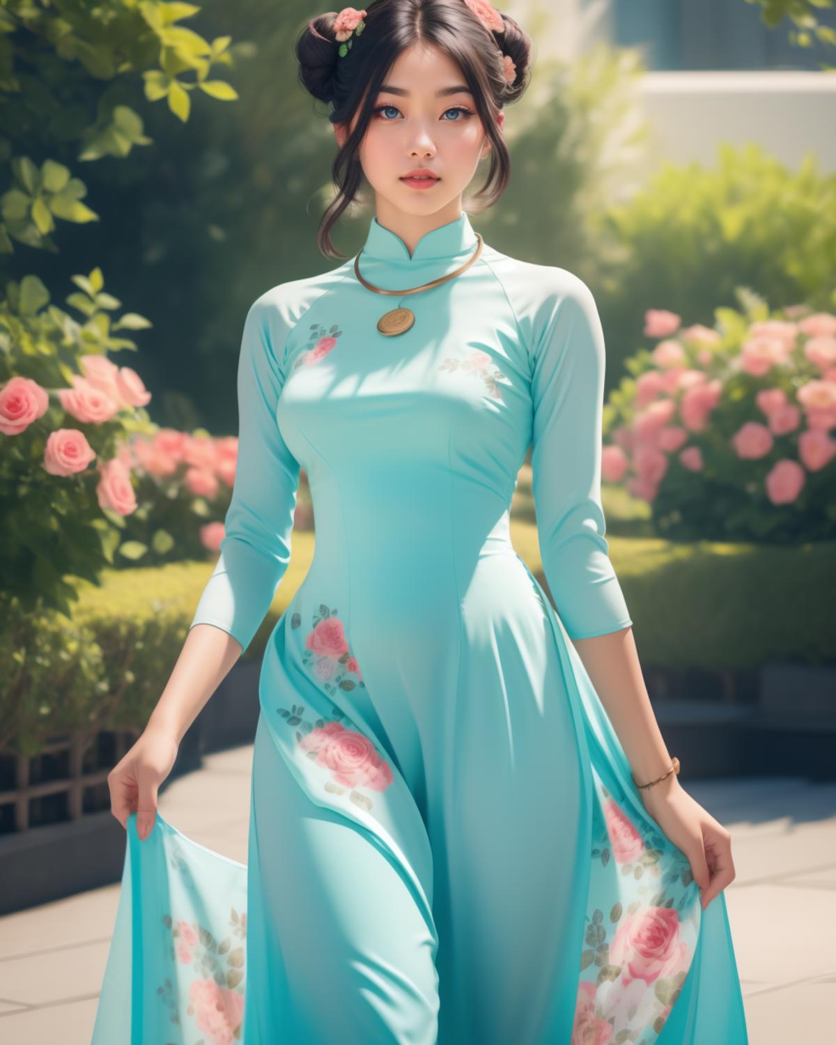 Ao Dai | With or Without Kieng Necklace image by Sophorium