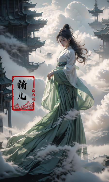 masterpiece, best quality, 32k uhd, Fairy in Cloudsabove clouds
green Hanfufull bodyPanorama
<lora:~Q?-NN-N Fairy in Clouds:0.9>