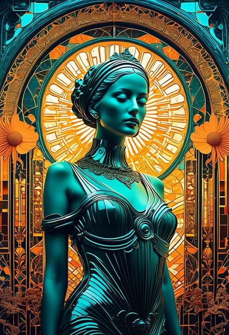 club flyer, music poster, baroque inspired sculpture, ethereal ambiance, dark matter art, split toning, bold color scheme, techpunk, by Neotropical, chalk art, baroque sci-fi,
Pytopia live stream 2016, Style of Anton fedeev, retrofuturistic film noir atmosphere, neoclassical clarity, geometry-inspired, sun-kissed palettes, Albert Joseph
Moore, New ep/mix1-ep2, Style of art nouveau elegance, beeple, intricate cut-outs, Yasmina beach, Antoni gaudí, synthpunk, neoclassical figures, hyperspace noir, style of ominous vibe, style of art nouveau ornamentalism, tonal
approach, Eliod ekf a, rave poster,