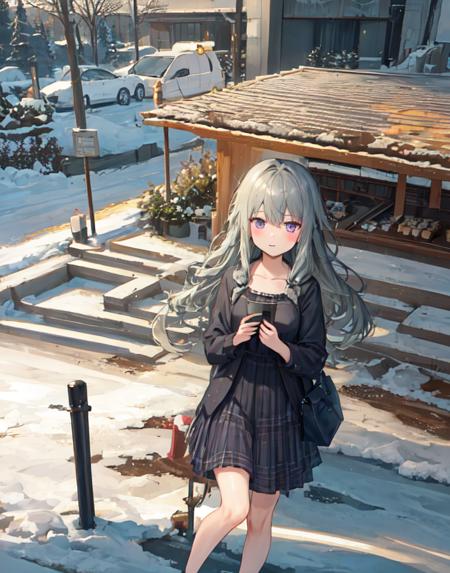 masterpiece, best quality, 1girl, prsknene, project sekai, casual, street, night <lora:nene4-000004:0.6>