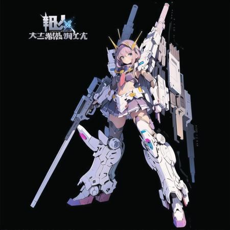 solo,weapon,gun,standing,1girl,purple,mecha musume,Axisymmetric,full armour,holding,white background,robot,mecha,msgirl girl,<lora:msgirlv4h:1>