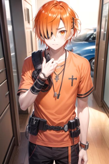 kabuto_hanadori orange hair orange eyes