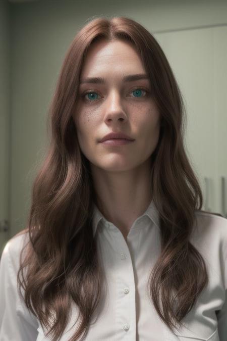 masterpiece, best quality, Ray tracing, hdr, volumetric lighting,
1 girl, white shirt, shirtpull, 
((young)), od, long hair, brown hair, green eyes,
((sperm on face)), 
detailed nipples,
closeup, detailed face, beautiful face, pretty girl