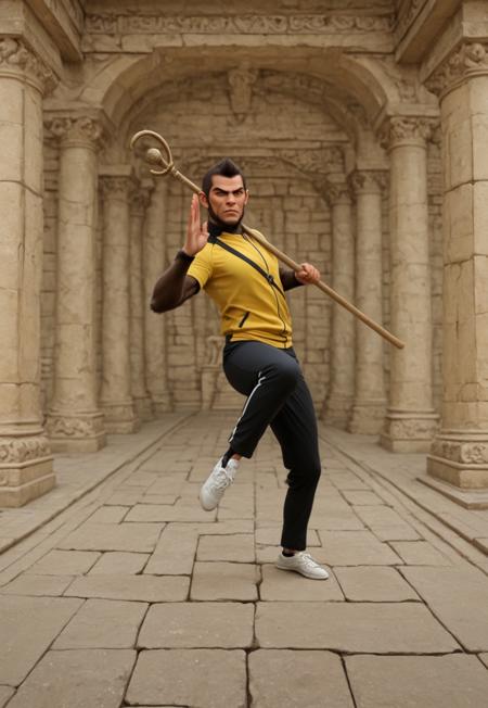 Kung Fu Bo Staff Poses v1.0