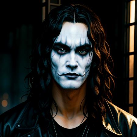 anime artwork of  <lora:The Crow SD1.5:1.2>
Eric Draven The Crow Movie a man with long hair and a sad face, anime style, key visual, vibrant, studio anime,  highly detailed