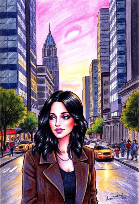 Crayon Drawing Style LoRA | Flux.1