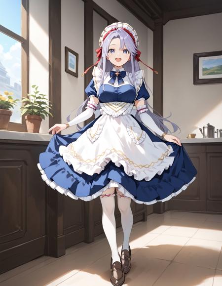 tailtiu feh shoulder armor,white bridal gauntlets,jewelry,purple dress,belt,side slit,purple thighhighs,boots resplendent tailtiu cape,gauntlets,black dress,gold belt,side slit,socks,black boots maid tailtiu bridal gauntlets,bowtie,dress,apron,thighhighs,loafers