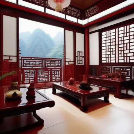 Chinese classical living room