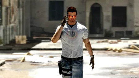 Serious Sam Bomb emblem on chest and left shoulder brutal Sunglasses