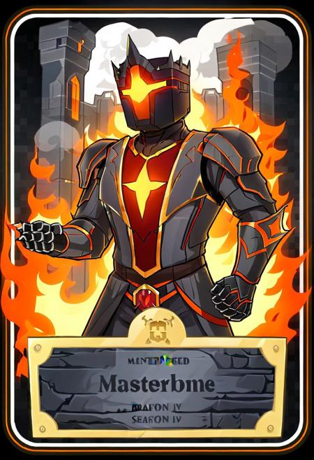 (masterpiece, best quality), solo, fireborne baron with gray light-gray dark-gray orange-gray and magma-red-orange color palette