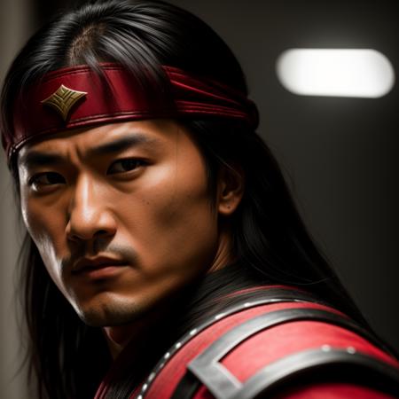 close up of Liu Kang in mortel kombat, RAW photo, subject, 8k uhd, dslr, soft lighting, high quality, film grain, Fujifilm XT3