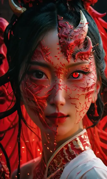 PaintedGhost_Realistic| 怪物志-百鬼-画皮鬼