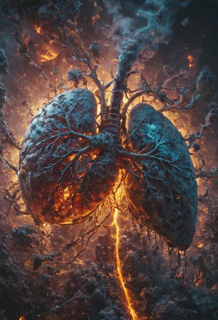 mechanical  lungs, bleading oil, glowing veins, multicolor
Wide range of colors., Dramatic,Dynamic,Cinematic,Sharp details
Insane quality. Insane resolution. Insane details. Masterpiece. 32k resolution.
<lora:add-detail-xl:0.95> <lora:dvr-lnds-sdxl:0.3> dvr-lnds-sdxl <lora:MJ52:0.25> <lora:ral-apoctvisn-sdxl:0.3> ral-apoctvisn <lora:zavy-cntrst-sdxl:0.35> dark, chiaroscuro, low-key <lora:zavy-rmlght-sdxl:0.41> zavy-rmlght <lora:SDXLFaeTastic2400:0.225>