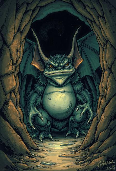imagine the mario charcater from nintendo saga was once a powerful Great Old One from greace, but is said to have allowed his cult to slowly wither away, long before Hyperborea, prehistoric Greenland, was devoured by the ice. He is described as a large, hairy, toad-like creature with ears somewhat resembling those of a bat, living in a vast underground cave.