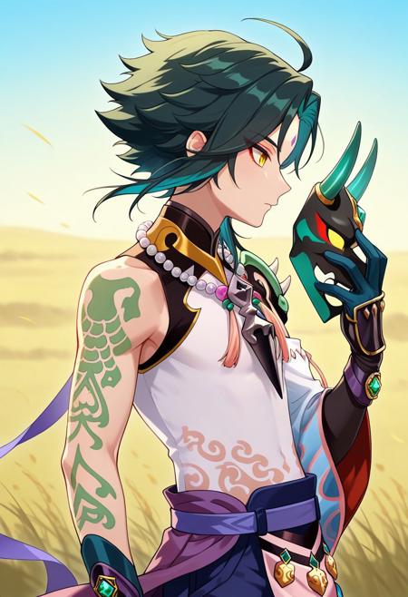 Xiao - Genshin Impact (Commission) - Pony + Illustrious Illustrious - 1.0