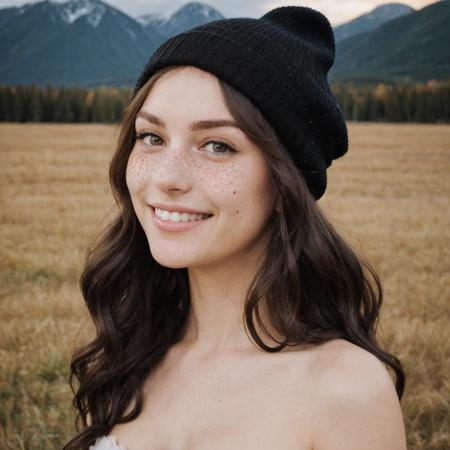 character_description = {
"view": ("smiling at the camera", "sitting on the ground, "full body shot"),
"details": {
"one woman": {
"hair": ("long free-flowing ((black)) wavy", "colorful highlights"),
"eyes": ("warm", "big pupils"),
"face": ("small cute nose", "peaceful", "freckles"),
"body": ("tan skin", "large breasts", "large ass", "swan neck", "hard nipples", "pubic hair", "tall", "cleavage", "voluptuous"),
"clothing": ("wedding dress", "bra", "beanie"),
}
},
"background": ("field", "mountains"),
"quality": ("8k-resolution", "masterpiece", "highest quality", "beautiful", "ultra-detailed", "high saturation", "warmth glow: 1"),
"perfection": ("eyes", "face", "body", "clothes", "hair", "warmth lighting: blend of color", "collarbone", "bone structure", "4k background"),
"lora": ("<lora:ReaLora:0.6>"),
}